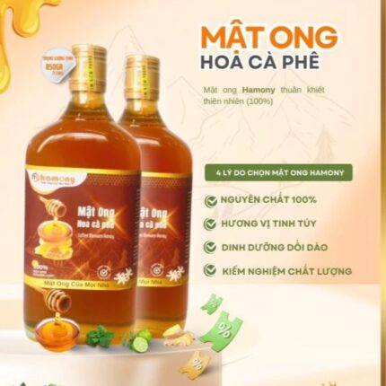 COMBO 2 chai mật ong hoa cà phê Hamony 850gam